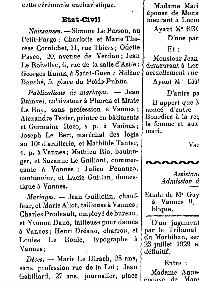  etat civil publication naissance helene bauche